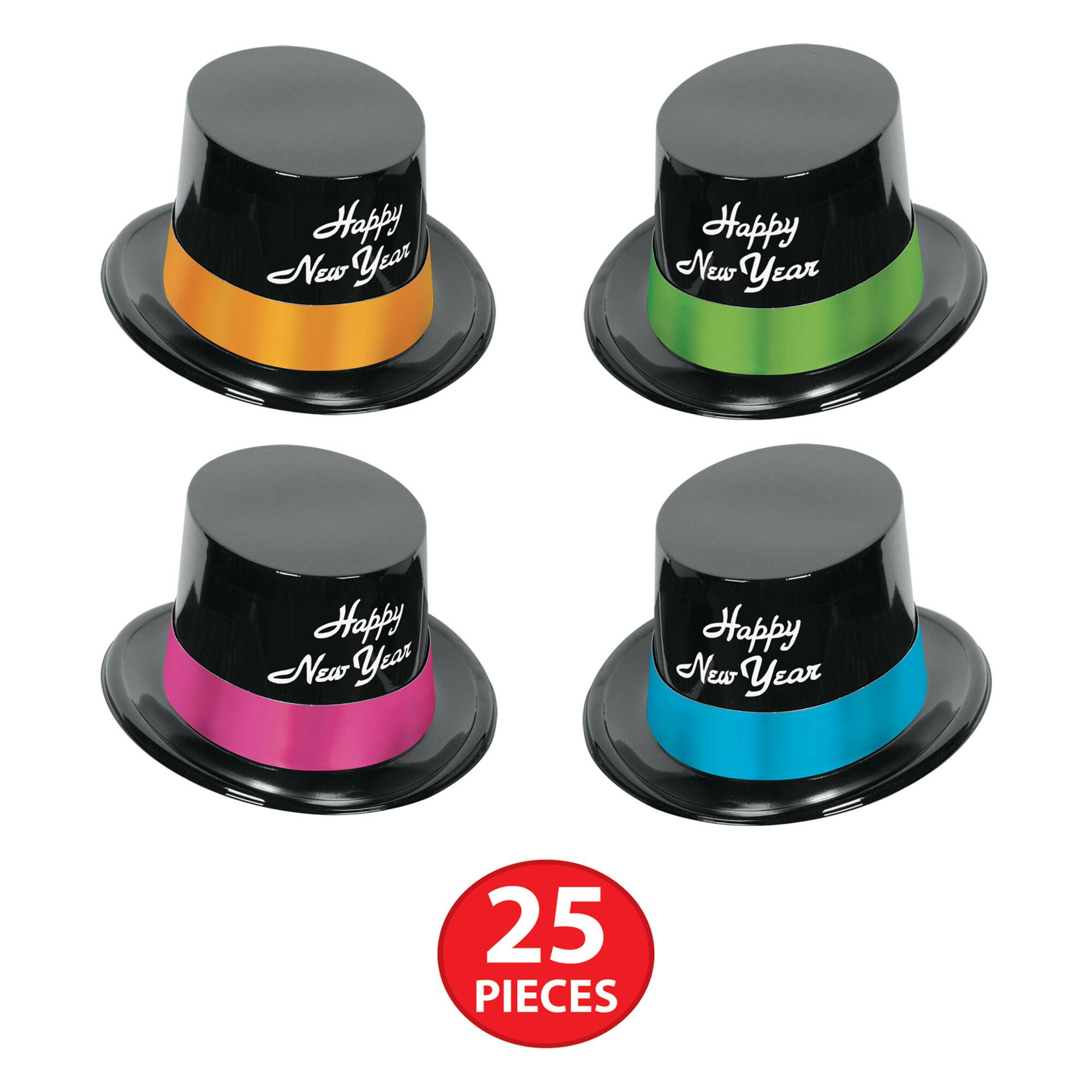 Beistle Neon New Year Legacy Party Favor Kit for 50